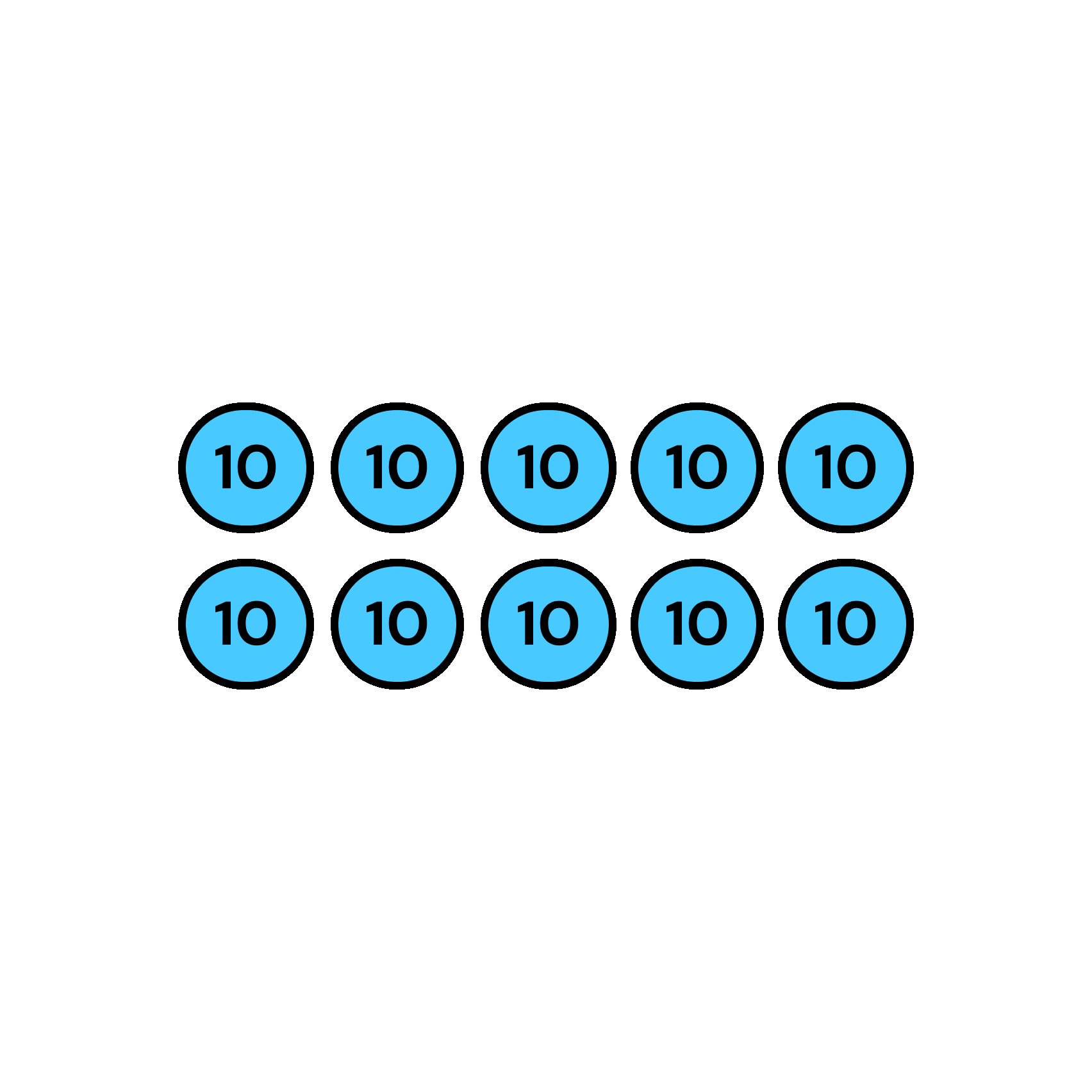 Place Value Disk Manipulative in action